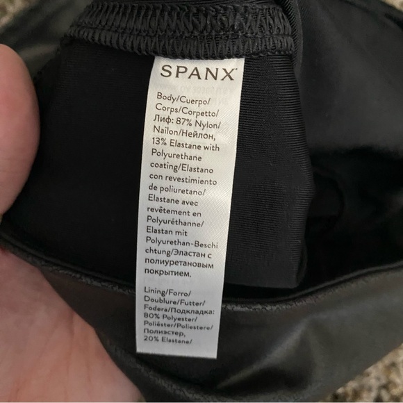 Spanx Faux Leather Biker Shorts - Picture 5 of 5